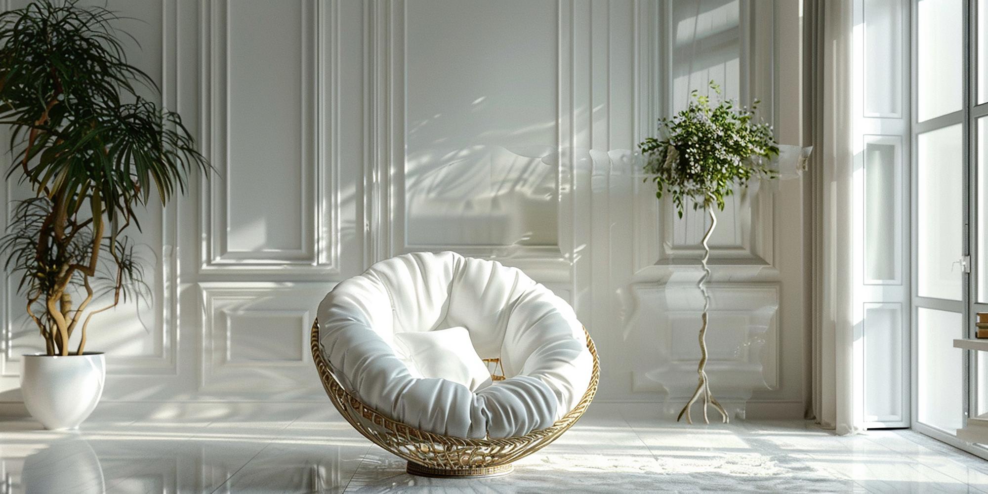 Interior elegant al unei proprietăți de lux cu lumină naturală